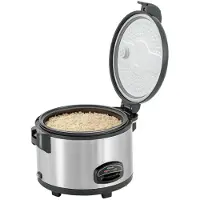 Bartscher Reiskocher 6 Liter, Antihaft-Innentopf, Warmhaltefunktion, 25-30 Portionen