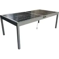 Jet-Line Solar Gartentisch Balkonsolar Ständer 450 W Modul 6-Personen Tisch