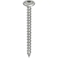 Heco TOPIX-plus A2 8,0 x 100, Tellerkopf, T-Drive, Vollgewinde, blank, gleitbeschichtet, 50 Stück, V