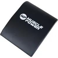 Muscle Power Bauchtrainer Matte Schwarz mit gezielter Rückenunterstützung für Bauchmuskelübungen