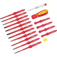 Cimco VDE-Schraubendreher-Wechselklingen-Set, 18-teilig, 1 Stk.