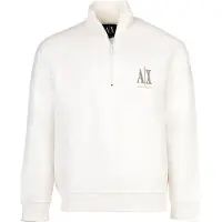 Armani Exchange Sweatshirt "Sweatshirt 1er Pack", Herren, Gr. XXL, weiß, Obermaterial: 79% Baumwolle CO. 17% Polyester PES. 4% Elasthan EL., Sweatshirts Sweatshirt