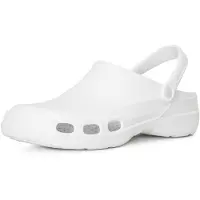 Ladeheid Damen und Herren federleichte Eva Clogs LA-885 (Weiß, 44 EU)