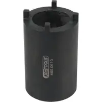 Ks Tools 1/2" DAF Nutmuttern-Schlüssel für Lenkgestänge-Befestigung mit 4 Zapfen, 52 mm - 460.0610