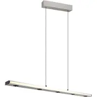 TRIO LED-Hängelampe Graham, nickel, Metall, up/down, CCT, Dimmer