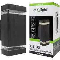 Eco-Light LED-Außenleuchte, Wandleuchte für die Fassade, Außenbeleuchtung, 2xGU10, Anthrazit
