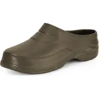 Ladeheid Damen und Herren leichte Eva Clogs Gartenclogs Gartenschuhe KL037(Braun, 36)