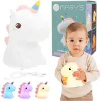 Mary´s Kabellose LED-Nachtlicht Einhörn für Kinder, farbiges RGB-Licht, USB-betrieben