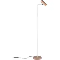 TRIO Stehleuchte Marley, braun/hellgrau, Höhe 151 cm, Metall
