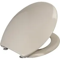 Cornat WC-Sitz "Cetina WC Sitz beige", weiß (beige), B:37cm L:44,5cm, Duroplast, WC-Sitze, WC-Sitz