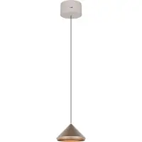 TRIO Moderne Pendelleuchte Laguna Ø 18cm kaffeebraun