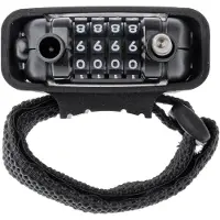 ABUS Kabelschloss Combiflex – Schloss zur Sicherung von Skiern, Helm, Kinderwagen und Gepäck – Rest 105 – 105 cm lang – 2,4 mm stark – mit Zahlencode – mit Halter CHR