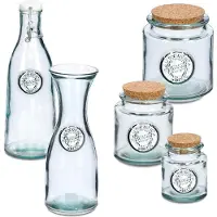 Zeller 19857 Vorratsdose 1150 ml Keramik, weiß mit Bambusdeckel, ca. Ø 12 x 16 cm