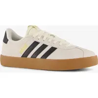 Adidas Sneaker SPORTSWEAR "VL COURT 3.0", Damen, Gr. 38, cream weiß, core schwarz, gold metallic, Leder, Synthetik, Schuhe Sneaker, inspiriert vom Design des samba