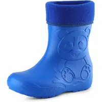 Ladeheid Eva Kinder Jungen Mädchen Gummistiefel Regenschuhe gefüttert LA-CA-11 (Blau, 32/33 EU)
