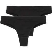 Speidel String "Young Basic", Damen, Gr. S, schwarz, Obermaterial: 92% Baumwolle, 8% Elasthan, unifarben, körpernah, Unterhosen String, bequem, basic, elastisch, atmungsaktiv, Baumwollmix