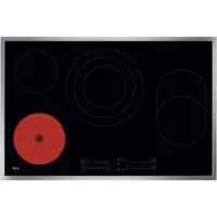 AEG OHI84A07XB, Schwarz, Edelstahl, Integriert, 80 cm, Keramik, Glaskeramik, 4 Zone(n)