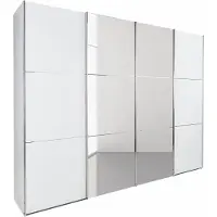 Wimex Schwebetürenschrank Kleiderschrank Escape 300x65x236cm weiß Spiegel 3-türig