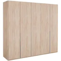 Wimex Kleiderschrank "New York", braun (struktureichefarben hell), B:225cm H:236cm T:58cm, Schränke, Kleiderschrank, in vielen Breiten, 208 oder 236cm hoch