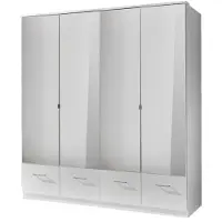 Wimex Kleiderschrank "Imago", weiß, B:180cm H:199cm T:58cm, Schränke, Kleiderschrank