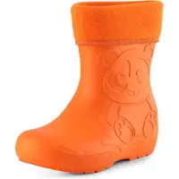 Ladeheid Eva Kinder Jungen Mädchen Gummistiefel Regenschuhe gefüttert LA-CA-11 (Orange (151c), 30/31 EU)