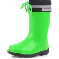 Ladeheid Kinder Mädchen Jungen Gummistiefel mit Stulpe LA-972 (Grün/Schwarz, 33 EU)