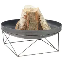 Gardener runde Feuerschale auf kunstvollen Beinen | Ø70cm x H 30cm