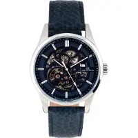 Carl von Zeyten Herren Uhr CVZ0076BLS Automatik, Leder dunkelblau