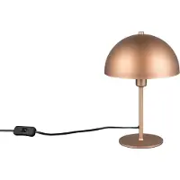 TRIO Design-Tischleuchte Nola kaffeebraun Ø 20cm