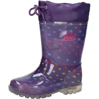 Lico Power Blinky Kinder Gummistiefel aus Synthetik mit Leuchtfunktion, Größe 32, rutschfeste Laufsohle