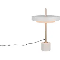 TRIO LED-Tischlampe Keaton, hellgrau, Höhe 45 cm, Metall, CCT