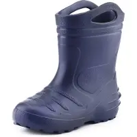 Ladeheid Kinder Mädchen Jungen federleichte Eva Thermo Gummistiefel gefüttert KL051 (Dunkelblau, 25)