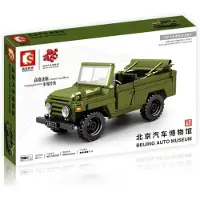 Sembo Armee-Geländewagen Bauset 662 Teile mit Pullback-Funktion grün