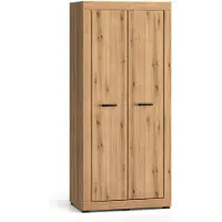 Feldmann-Wohnen Kleiderschrank Dora Garderobenschrank 87x53x195cm Evoke Eiche 2-türig