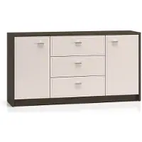 Feldmann-Wohnen Kommode Avante Sideboard Windmill Eiche dunkel Cashmere Hochglanz Breite wählbar,160cm