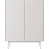 Feldmann-Wohnen Highboard Color KD-97 Kommode 97x37x122cm Grifflos Kaschmir Eiche Linea