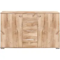 Wimex Kombikommode Easy Plus Sideboard 130x40x83cm Farbe wählbar,Plankeneiche