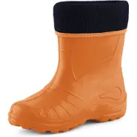 Ladeheid Kinder Mädchen Jungen Federleichte Eva Thermo Gummistiefel Gefüttert KL058 (Orange, 31)