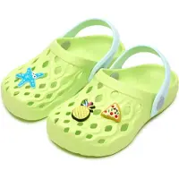 Ladeheid Clogs Kinder Schuhe für Mädchen und Jungen leichte Gartenclogs Gartenschuhe Kinder LA-CA-15 (Pistazien, 28/29 EU)