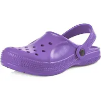 Ladeheid Kinder Mädchen Jungen leichte Eva Clogs Gartenclogs Gartenschuhe KL055 (Violett, 29 EU)