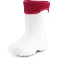Ladeheid Kinder Mädchen Jungen federleichte Eva Thermo Gummistiefel gefüttert LA-861 (Weiß/Rosa, 30/31)