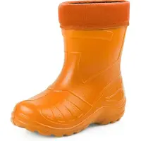 Ladeheid Kinder Mädchen Jungen federleichte Eva Thermo Gummistiefel Regenstiefel gefüttert KL050 (Orange, 22 EU)