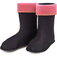 Ladeheid Kinder Mädchen Jungen Wärmende Stiefelsocken für Gummistiefel Innenschuh für Modell LA-KL-EVA-Kids und KL050, KL045 (Rosa, 28 EU)