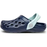 Ladeheid Clogs Kinder Schuhe für Mädchen und Jungen leichte Gartenclogs Gartenschuhe Kinder LA-CA-14 (Marineblau, 25/26 EU)