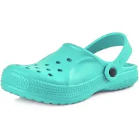 Ladeheid Kinder Mädchen Jungen leichte Eva Clogs Gartenclogs Gartenschuhe KL055 (Minze, 29 EU)