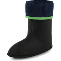 Ladeheid Kinder Mädchen Jungen Wärmende Stiefelsocken für Gummistiefel Innenschuh KL058 (Grün, 23 EU)