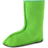 Ladeheid Kinder Mädchen Jungen Wärmende Stiefelsocken Innenschuh für Gummistiefel LA-CA-10 LA-CA-11 (Grün, 26/27 EU)