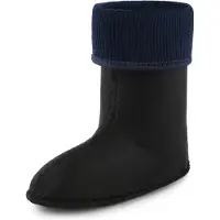 Ladeheid Kinder Mädchen Jungen Wärmende Stiefelsocken für Gummistiefel Innenschuh KL058 (Dunkelblau, 24 EU)