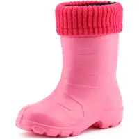 Ladeheid Kinder Mädchen Jungen federleichte Eva Thermo Gummistiefel gefüttert LA845KIDS (Rosa1025/Rosa, 35)