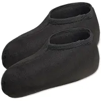 Ladeheid Kinder Stiefelsocken Innenschuh Wärmende Socken für Regenstiefel LA40-251 (Schwarz, 26/27 EU)